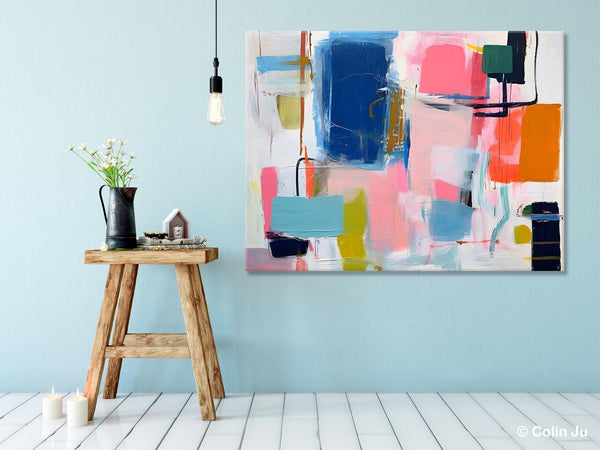 Large Wall Art Painting for Bedroom, Original Canvas Art, Oversized Modern Abstract Wall Paintings, Contemporary Acrylic Painting on Canvas-Grace Painting Crafts
