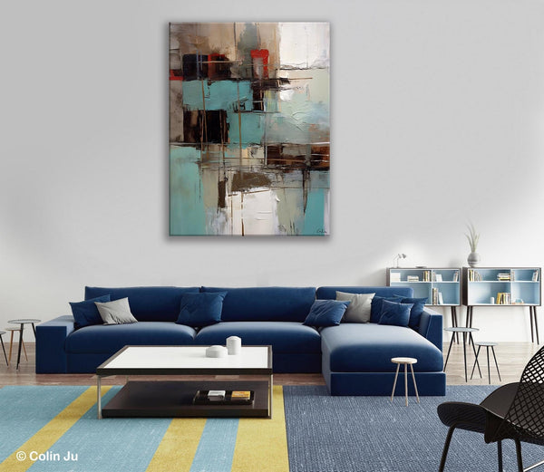 Original Canvas Art, Contemporary Acrylic Painting on Canvas, Large Wall Art Painting for Bedroom, Oversized Modern Abstract Wall Paintings-Grace Painting Crafts