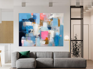 Large Wall Art Paintings, Simple Canvas Art, Contemporary Painting on Canvas, Original Canvas Wall Art for sale, Simple Abstract Paintings-Grace Painting Crafts