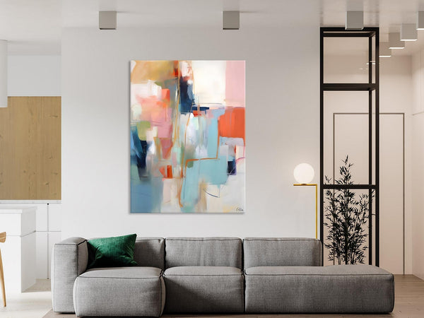 Large Wall Art Painting for Bedroom, Oversized Abstract Wall Art Paintings, Original Modern Artwork, Contemporary Acrylic Painting on Canvas-Grace Painting Crafts
