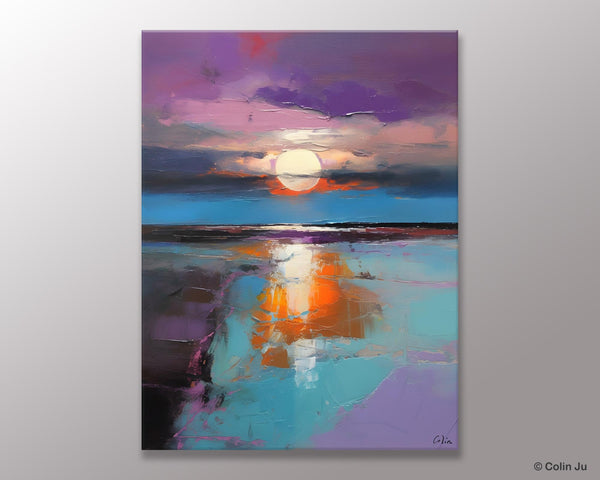 Original Landscape Painting on Canvas, Hand Painted Canvas Art, Abstract Landscape Artwork, Contemporary Wall Art Paintings, Huge Canvas Art-Grace Painting Crafts