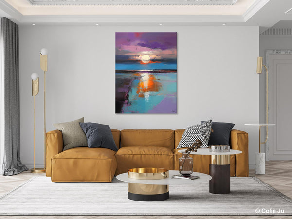 Original Landscape Painting on Canvas, Hand Painted Canvas Art, Abstract Landscape Artwork, Contemporary Wall Art Paintings, Huge Canvas Art-Grace Painting Crafts