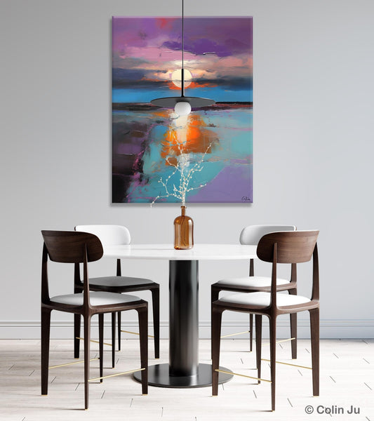 Original Landscape Painting on Canvas, Hand Painted Canvas Art, Abstract Landscape Artwork, Contemporary Wall Art Paintings, Huge Canvas Art-Grace Painting Crafts