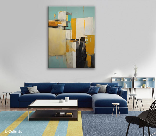 Large Modern Canvas Wall Art Paintings, Large Wall Art Paintings for Bedroom, Original Abstract Art, Hand Painted Acrylic Painting on Canvas-Grace Painting Crafts