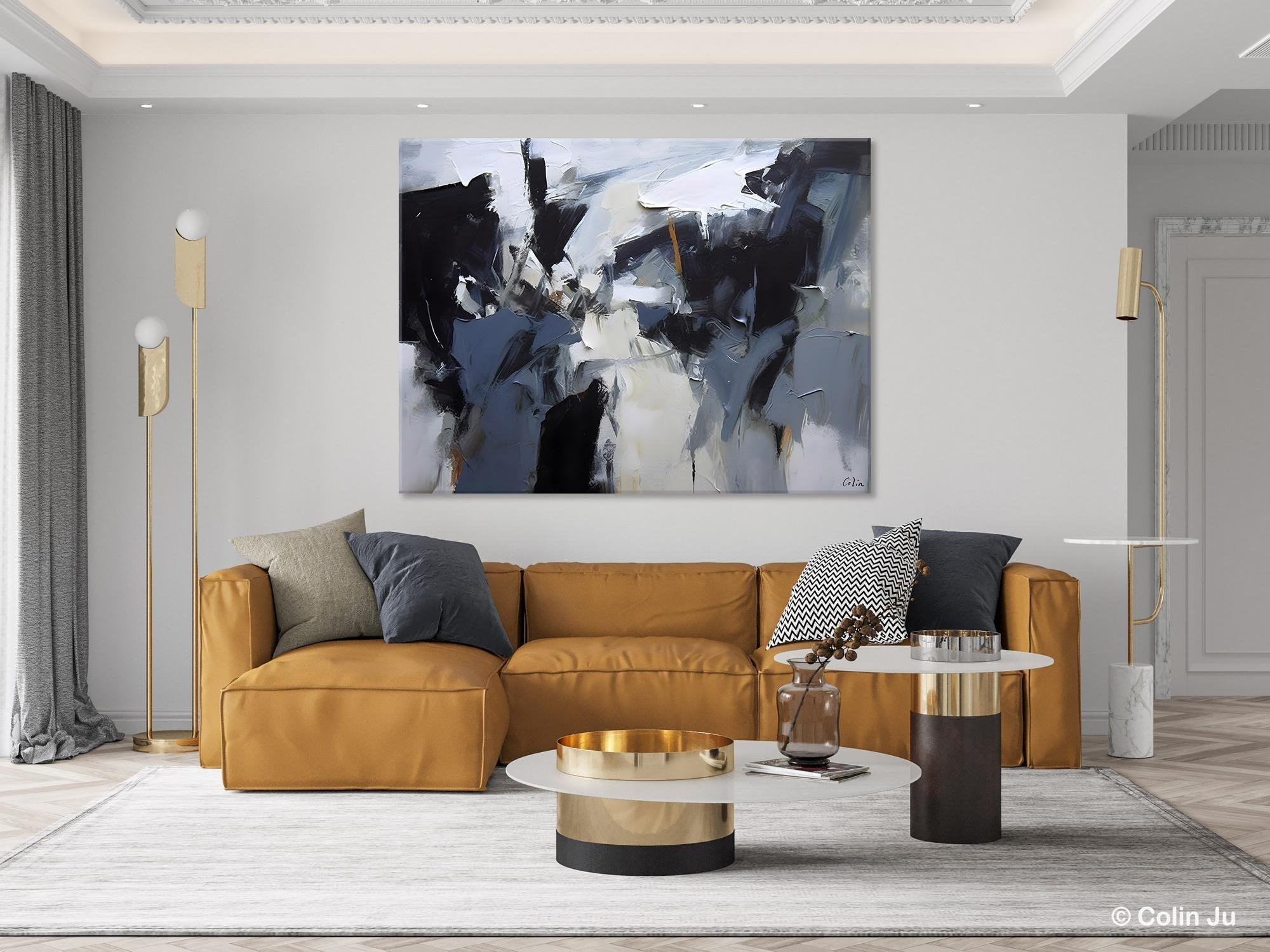 Simple Canvas Art, Contemporary Painting on Canvas, Extra Large Wall Art Paintings, Original Canvas Art for sale, Simple Abstract Paintings-Grace Painting Crafts