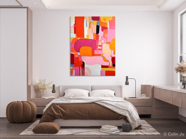 Large Modern Canvas Artwork, Original Wall Art Paintings, Large Paintings for Bedroom, Hand Painted Canvas Art, Acrylic Painting on Canvas-Grace Painting Crafts