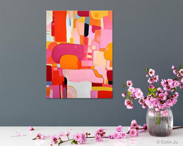 Large Modern Canvas Artwork, Original Wall Art Paintings, Large Paintings for Bedroom, Hand Painted Canvas Art, Acrylic Painting on Canvas-Grace Painting Crafts