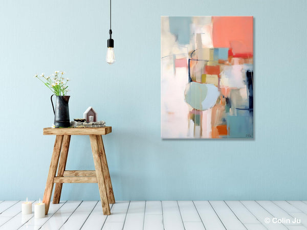 Large Modern Paintings, Original Abstract Canvas Art, Large Wall Painting for Bedroom, Hand Painted Canvas Art, Acrylic Painting on Canvas-Grace Painting Crafts
