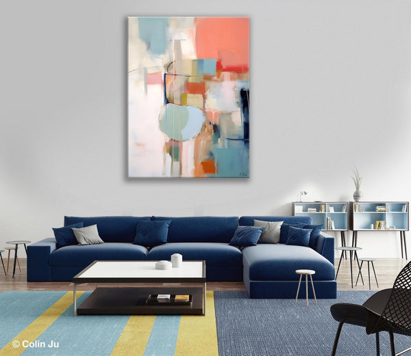 Large Modern Paintings, Original Abstract Canvas Art, Large Wall Painting for Bedroom, Hand Painted Canvas Art, Acrylic Painting on Canvas-Grace Painting Crafts