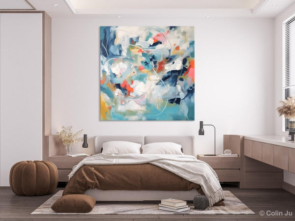 Modern Acrylic Art, Modern Original Abstract Art, Large Abstract Art for Bedroom, Simple Canvas Paintings for Sale, Contemporary Canvas Art-Grace Painting Crafts