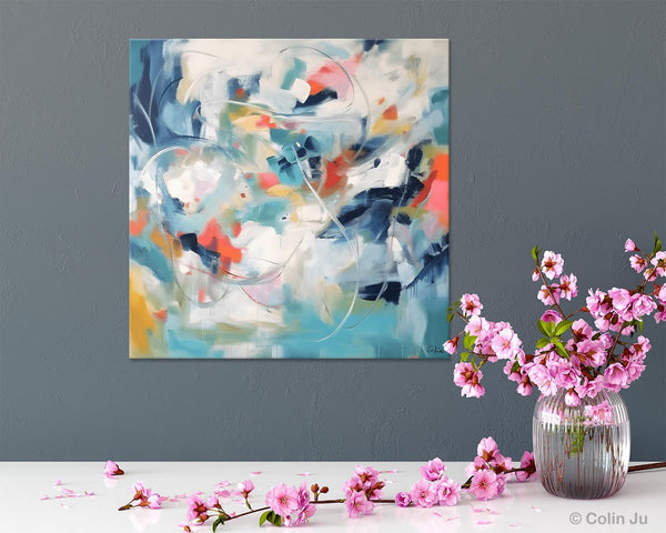 Modern Acrylic Art, Modern Original Abstract Art, Large Abstract Art for Bedroom, Simple Canvas Paintings for Sale, Contemporary Canvas Art-Grace Painting Crafts