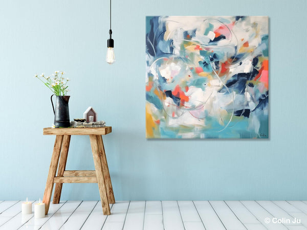 Modern Acrylic Art, Modern Original Abstract Art, Large Abstract Art for Bedroom, Simple Canvas Paintings for Sale, Contemporary Canvas Art-Grace Painting Crafts
