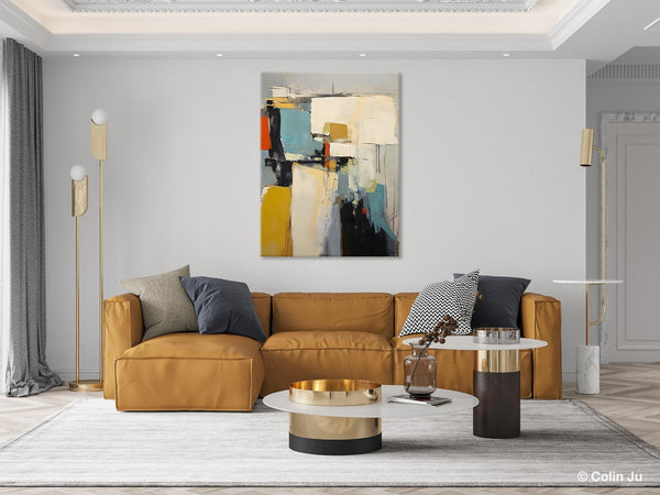 Large Modern Canvas Paintings, Heavy Texture Paintings, Large Original Wall Art Painting for Bedroom, Acrylic Paintings on Canvas-Grace Painting Crafts