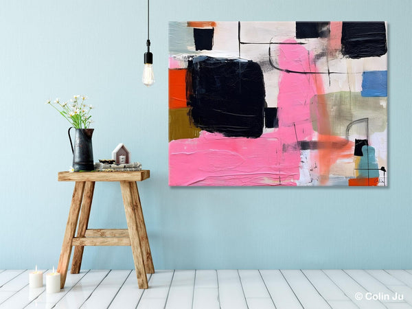 Contemporary Painting on Canvas, Extra Large Wall Art Paintings, Simple Canvas Art, Original Canvas Art for sale, Simple Abstract Paintings-Grace Painting Crafts