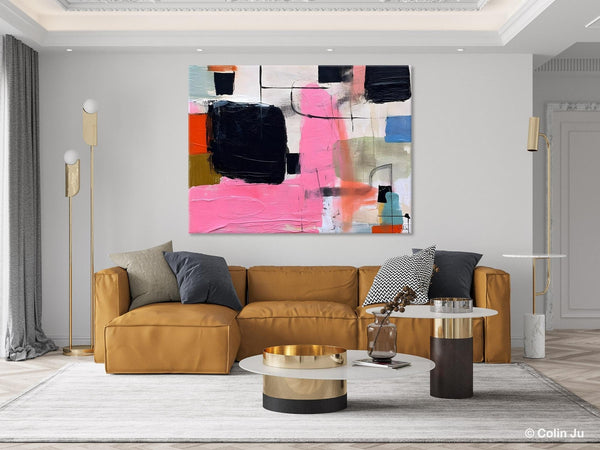 Contemporary Painting on Canvas, Extra Large Wall Art Paintings, Simple Canvas Art, Original Canvas Art for sale, Simple Abstract Paintings-Grace Painting Crafts