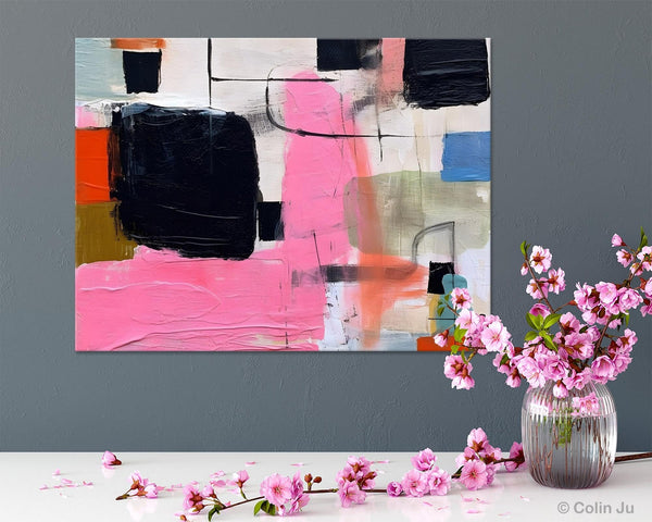 Contemporary Painting on Canvas, Extra Large Wall Art Paintings, Simple Canvas Art, Original Canvas Art for sale, Simple Abstract Paintings-Grace Painting Crafts