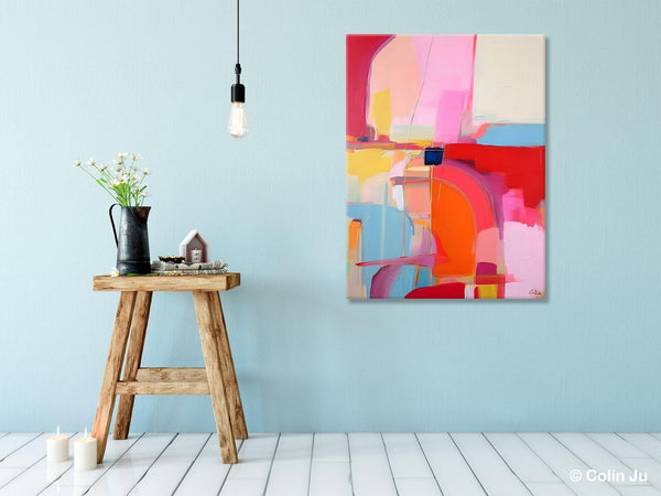 Contemporary Abstract Paintings on Canvas, Oversized Abstract Wall Art Paintings, Large Wall Paintings for Bedroom, Original Abstract Art-Grace Painting Crafts