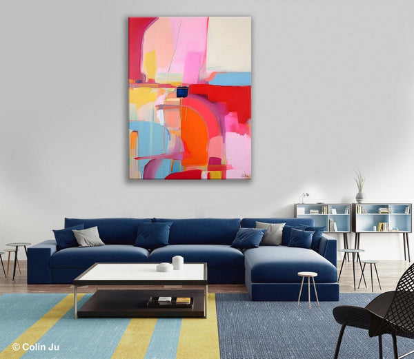Contemporary Abstract Paintings on Canvas, Oversized Abstract Wall Art Paintings, Large Wall Paintings for Bedroom, Original Abstract Art-Grace Painting Crafts