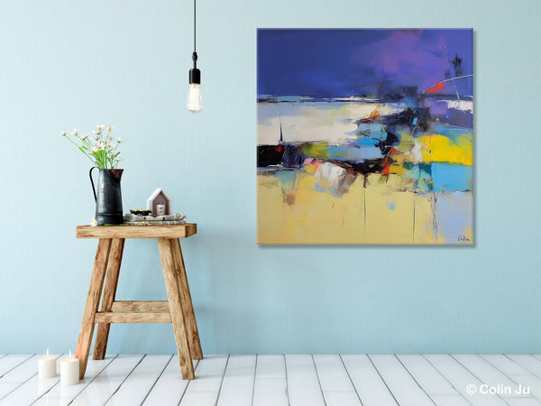 Original Modern Abstract Artwork, Geometric Modern Canvas Art, Extra Large Canvas Paintings for Living Room, Abstract Wall Art for Sale-Grace Painting Crafts