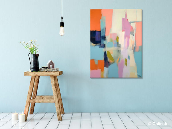 Large Modern Canvas Art for Bedroom, Original Wall Art Paintings, Large Paintings for Sale, Hand Painted Canvas Art, Acrylic Art on Canvas-Grace Painting Crafts