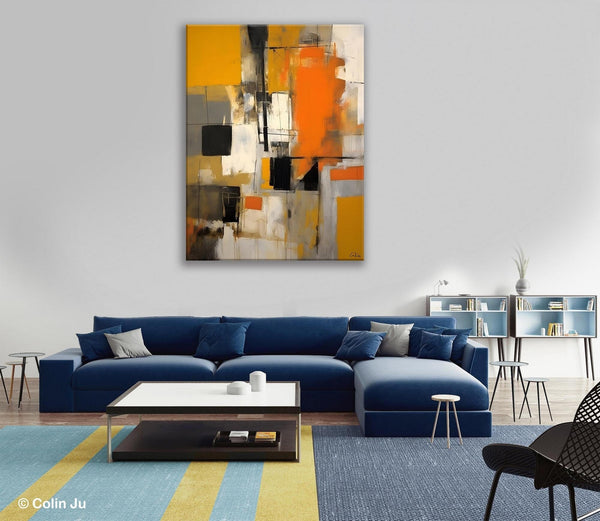 Oversized Abstract Art Paintings, Original Canvas Artwork, Large Wall Art Painting for Dining Room, Contemporary Acrylic Painting on Canvas-Grace Painting Crafts