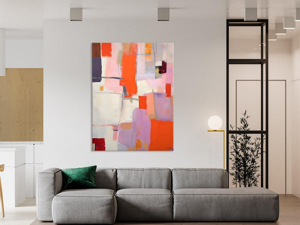 Large Modern Canvas Art for Dining Room, Simple Abstract Art, Large Original Wall Art Painting for Bedroom, Acrylic Paintings on Canvas-Grace Painting Crafts