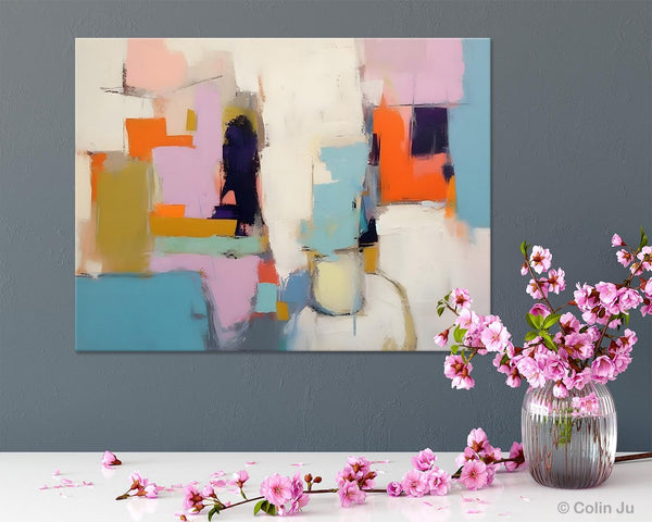 Oversized Abstract Wall Art Paintings, Large Wall Painting for Living Room, Contemporary Abstract Paintings on Canvas, Original Abstract Art-Grace Painting Crafts
