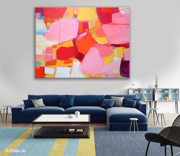 Original Modern Artwork, Large Wall Art Painting for Bedroom, Oversized Abstract Wall Art Paintings, Contemporary Acrylic Painting on Canvas-Grace Painting Crafts