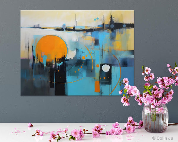 Oversized Canvas Wall Art Paintings, Original Modern Artwork, Large Abstract Painting for Bedroom, Contemporary Acrylic Painting on Canvas-Grace Painting Crafts