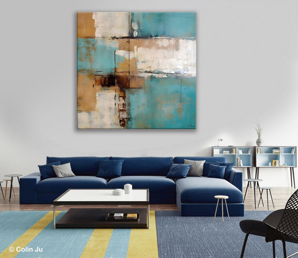 Large Wall Art for Bedroom, Geometric Modern Acrylic Art, Modern Original Abstract Art, Canvas Paintings for Sale, Contemporary Canvas Art-Grace Painting Crafts
