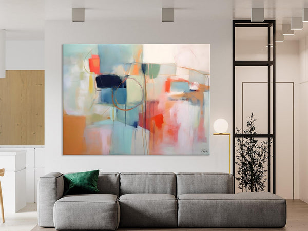 Large Modern Canvas Art, Original Abstract Art Paintings, Hand Painted Acrylic Painting on Canvas, Large Wall Art Painting for Dining Room-Grace Painting Crafts