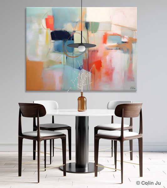Large Modern Canvas Art, Original Abstract Art Paintings, Hand Painted Acrylic Painting on Canvas, Large Wall Art Painting for Dining Room-Grace Painting Crafts