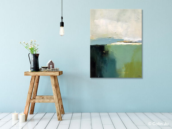 Simple Modern Wall Art, Oversized Contemporary Acrylic Paintings, Original Abstract Paintings, Extra Large Canvas Painting for Living Room-Grace Painting Crafts