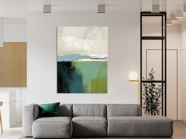 Simple Modern Wall Art, Oversized Contemporary Acrylic Paintings, Original Abstract Paintings, Extra Large Canvas Painting for Living Room-Grace Painting Crafts