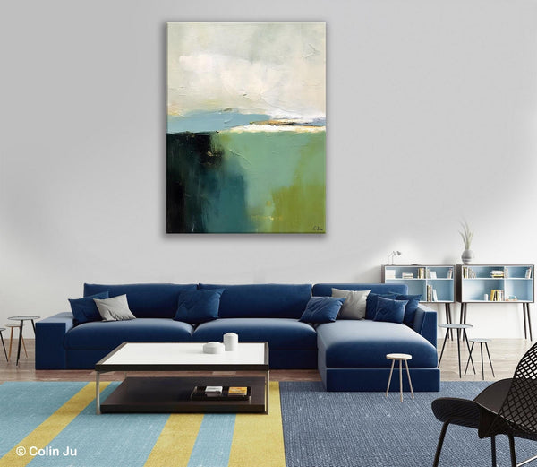 Simple Modern Wall Art, Oversized Contemporary Acrylic Paintings, Original Abstract Paintings, Extra Large Canvas Painting for Living Room-Grace Painting Crafts