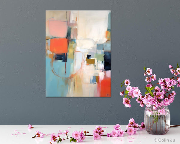 Large Wall Paintings for Bedroom, Original Abstract Art, Contemporary Abstract Paintings on Canvas, Oversized Abstract Wall Art Paintings-Grace Painting Crafts