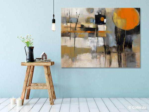 Large Wall Art Painting for Bedroom, Oversized Abstract Wall Art Paintings, Original Modern Artwork, Contemporary Acrylic Painting on Canvas-Grace Painting Crafts