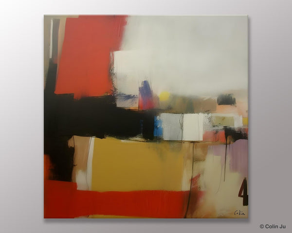 Modern Original Abstract Art, Canvas Paintings for Sale, Large Wall Art for Bedroom, Geometric Modern Acrylic Art, Contemporary Canvas Art-Grace Painting Crafts