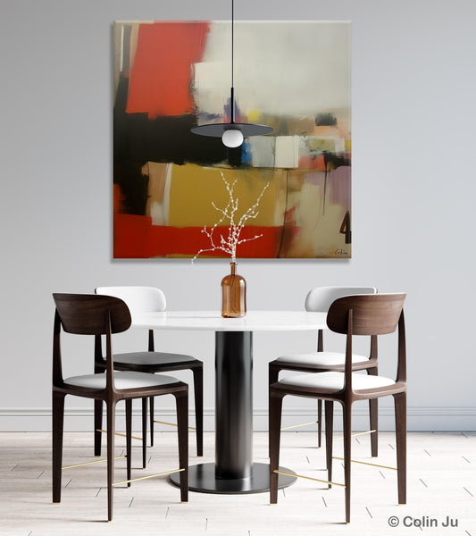 Modern Original Abstract Art, Canvas Paintings for Sale, Large Wall Art for Bedroom, Geometric Modern Acrylic Art, Contemporary Canvas Art-Grace Painting Crafts