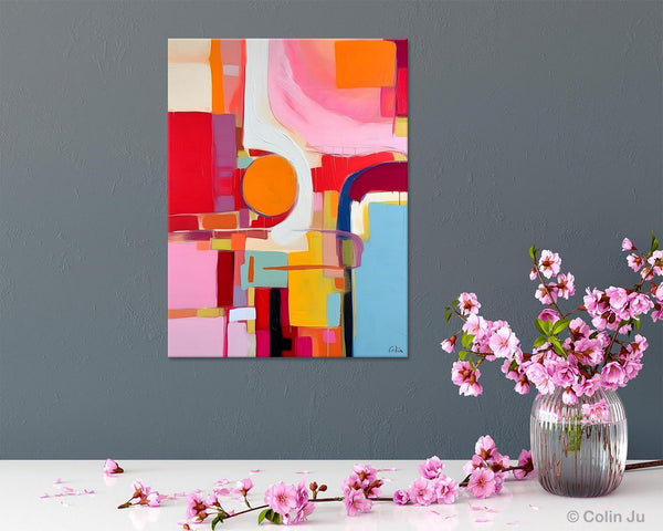 Simple Modern Wall Art, Oversized Contemporary Canvas Art, Original Abstract Paintings, Extra Large Acrylic Painting for Living Room-Grace Painting Crafts