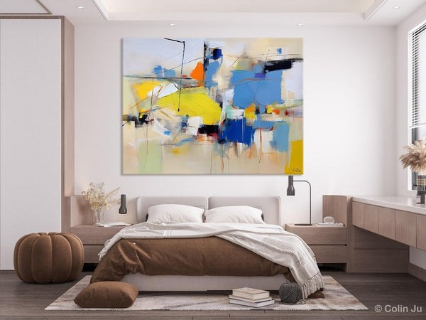 Large Canvas Art for Sale, Original Abstract Art Paintings, Hand Painted Canvas Art, Acrylic Painting on Canvas, Large Painting for Bedroom-Grace Painting Crafts