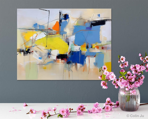 Large Canvas Art for Sale, Original Abstract Art Paintings, Hand Painted Canvas Art, Acrylic Painting on Canvas, Large Painting for Bedroom-Grace Painting Crafts