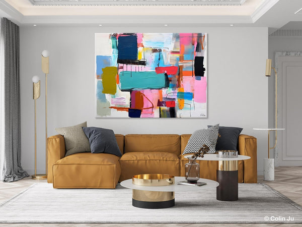 Original Abstract Art Paintings, Hand Painted Canvas Art, Acrylic Painting on Canvas, Large Canvas Art for Sale, Large Painting for Bedroom-Grace Painting Crafts
