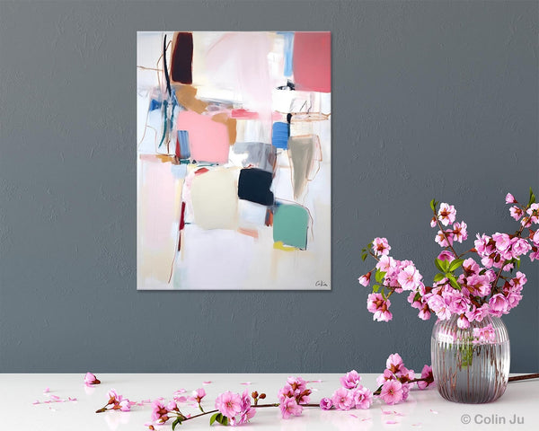 Abstract Painting on Canvas, Contemporary Acrylic Paintings, Extra Large Canvas Painting for Bedroom, Original Abstract Wall Art for Sale-Grace Painting Crafts