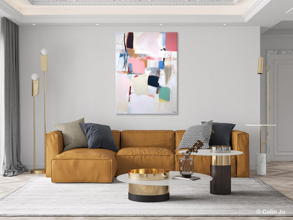Abstract Painting on Canvas, Contemporary Acrylic Paintings, Extra Large Canvas Painting for Bedroom, Original Abstract Wall Art for Sale-Grace Painting Crafts
