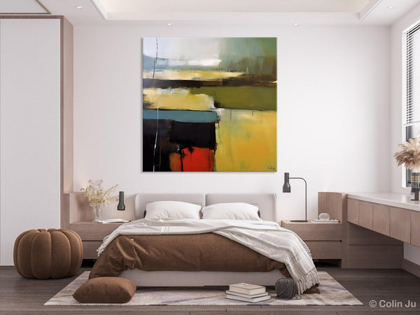 Large Abstract Painting for Bedroom, Original Modern Wall Art Paintings, Modern Acrylic Paintings, Huge Contemporary Canvas Paintings-Grace Painting Crafts