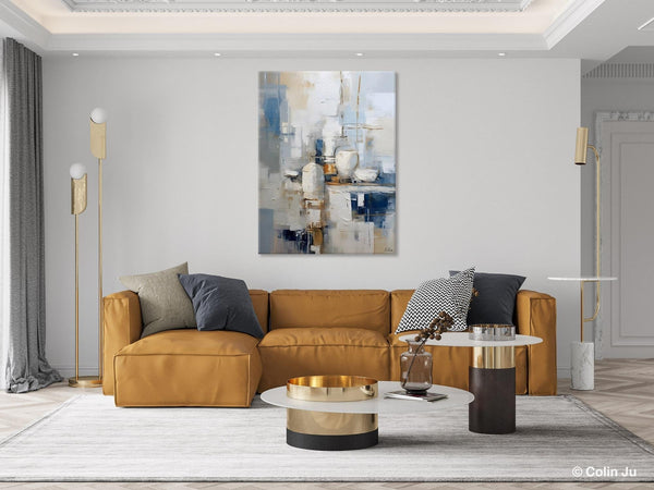Oversized Contemporary Acrylic Paintings, Modern Abstract Paintings, Original Canvas Wall Art, Extra Large Canvas Painting for Living Room-Grace Painting Crafts