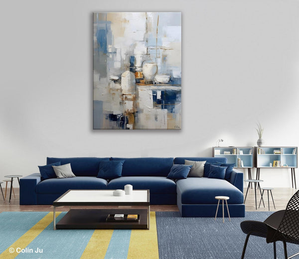 Oversized Contemporary Acrylic Paintings, Modern Abstract Paintings, Original Canvas Wall Art, Extra Large Canvas Painting for Living Room-Grace Painting Crafts
