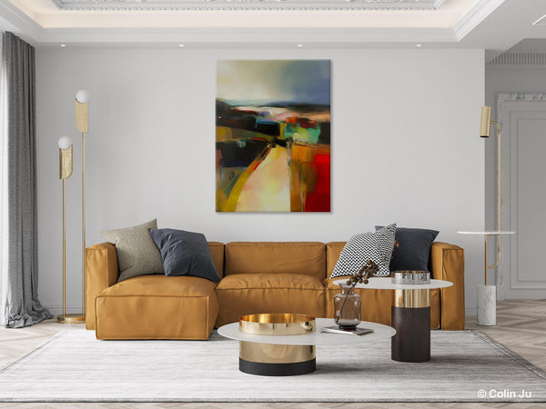 Original Landscape Paintings, Acrylic Painting on Canvas, Extra Large Paintings for Bedroom, Modern Paintings, Large Contemporary Wall Art-Grace Painting Crafts