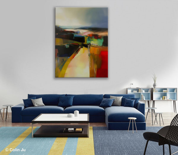 Original Landscape Paintings, Acrylic Painting on Canvas, Extra Large Paintings for Bedroom, Modern Paintings, Large Contemporary Wall Art-Grace Painting Crafts